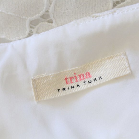 Trina Turk White Lace Halter Dress - Picture 10 of 16